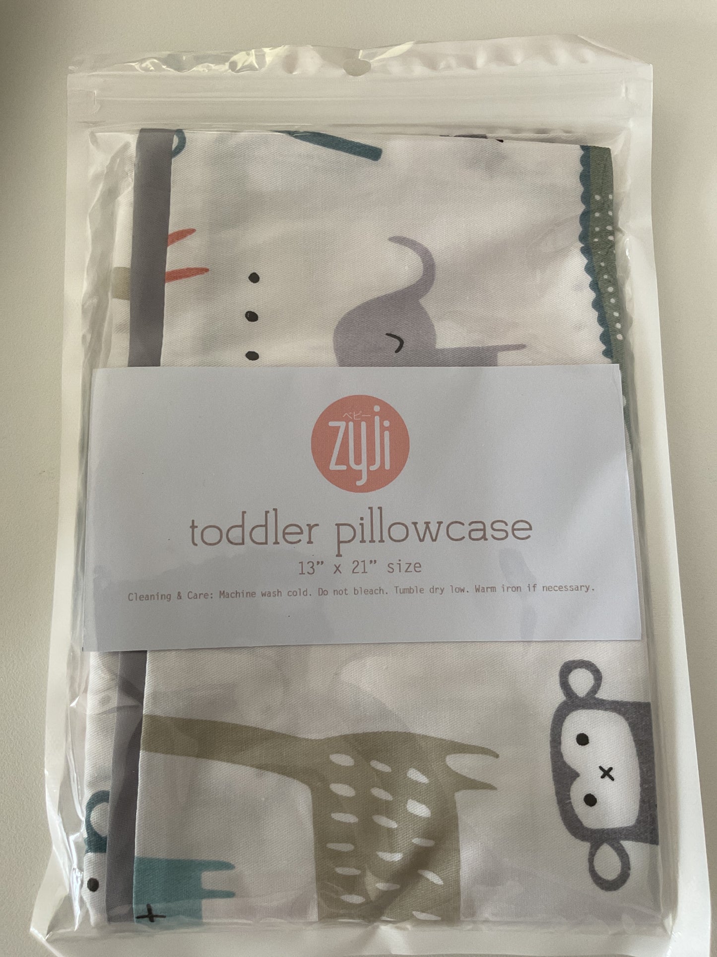 Animal Parade Toddler pillowcase