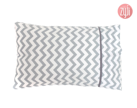 Chevron Grey Toddler Pillowcase