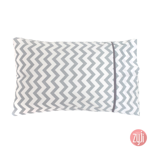 Chevron Grey Toddler Pillowcase