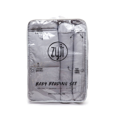 Luxury Gray Baby Bedding Set