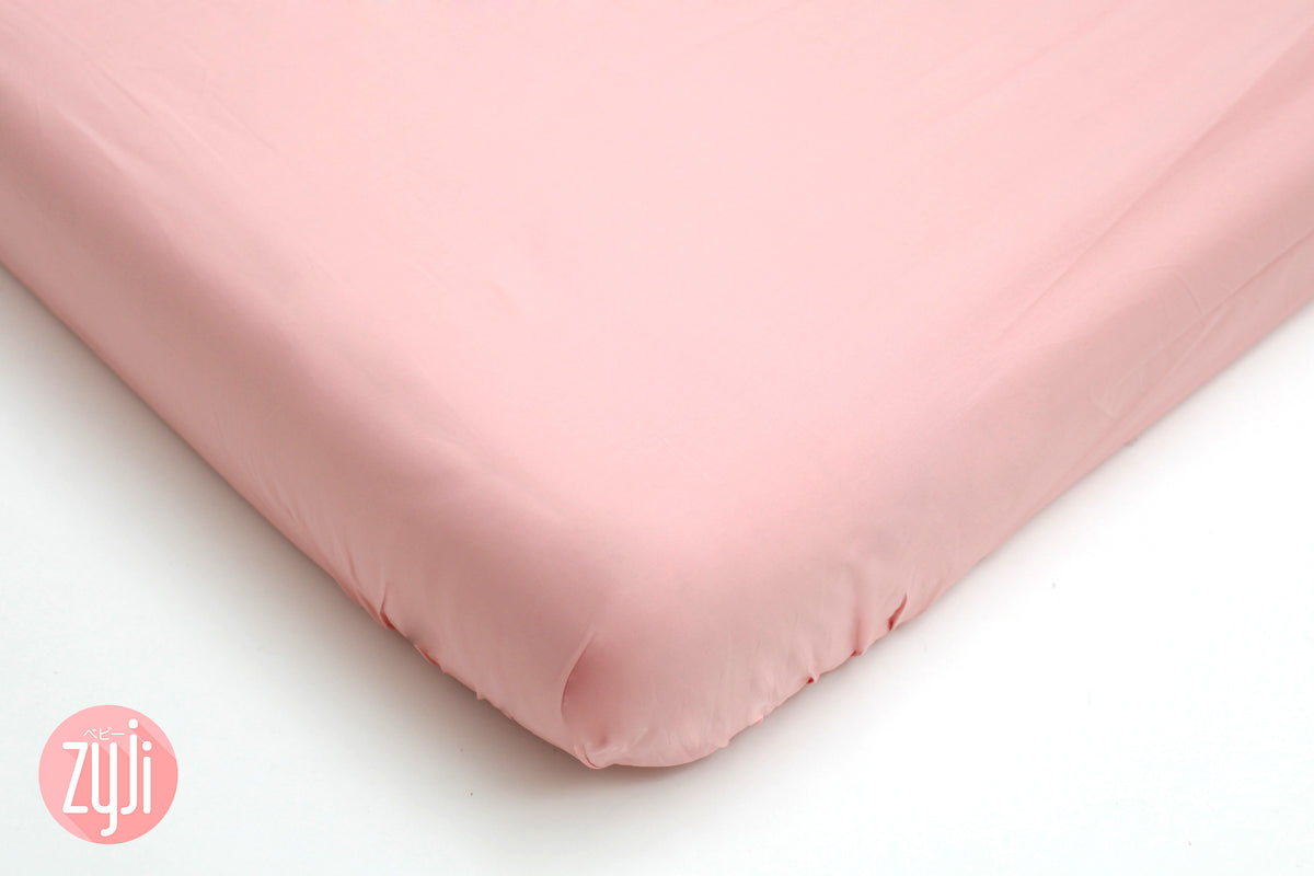 Luxury Salmon Peach Fitted Sheet