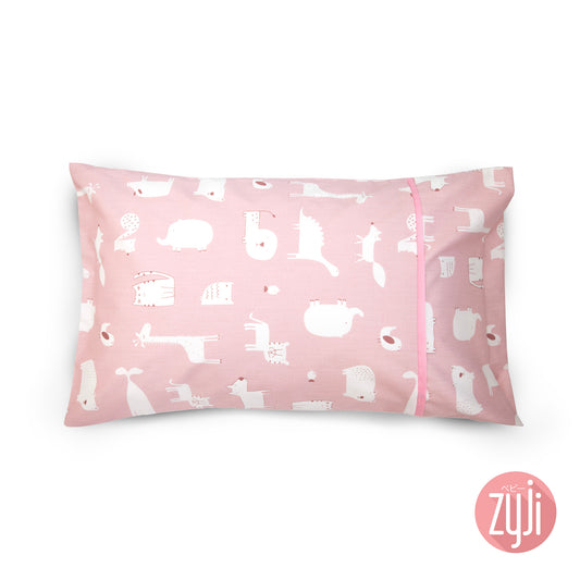 Wilderness Pink Toddler Pillowcase