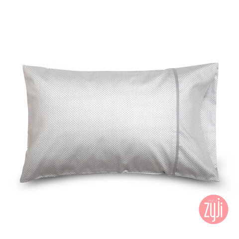 Tiny Dots Silver Toddler Pillowcase