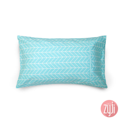 Trellis Aqua Toddler Pillowcase