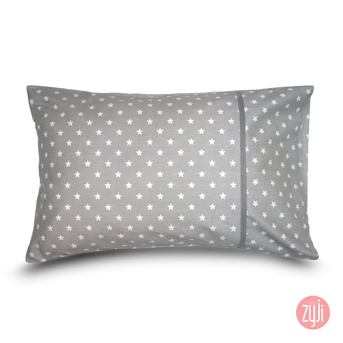 Stars Gray Toddler Pillowcase