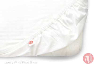 Luxury White Fitted Sheet